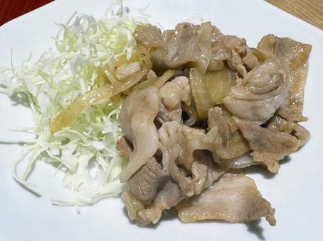 生姜焼き 生姜焼き,豚の生姜焼き,生姜焼き定食の写真素材