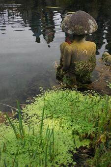 忍野八海 田舎,山梨県,忍野八海の写真素材