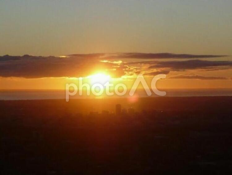 アデレードの夕日 アデレード,オーストラリア,日暮れの写真素材