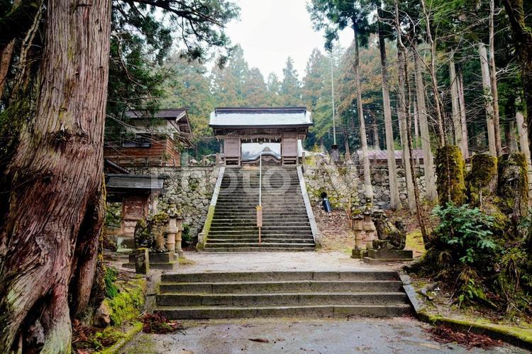 たたら製鉄の神様・安来市比田の金屋子神社 たたら,製鉄,金屋子神社の写真素材