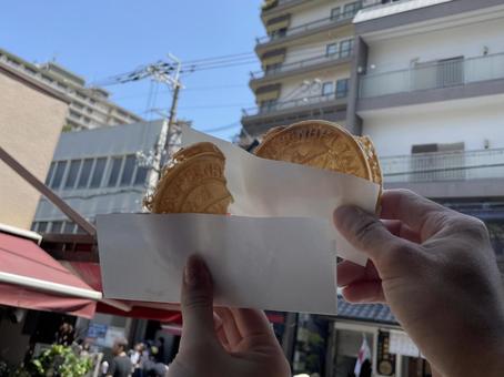 炭酸せんべい 炭酸せんべいの写真