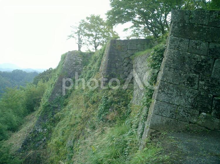 岡城の三の丸石垣 岡城の写真素材