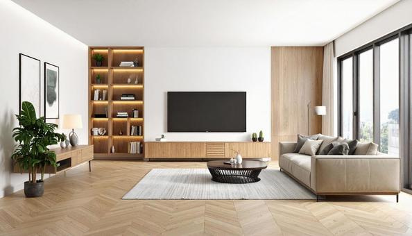 モダンなリビングルームの写真