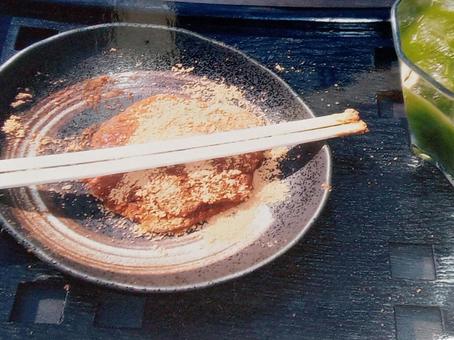安倍川餅 安倍川餅 安倍川餅,きな粉,食べ物の写真素材