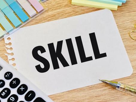 スキルを身につける スキルを身につける スキル,技能,技術の写真素材