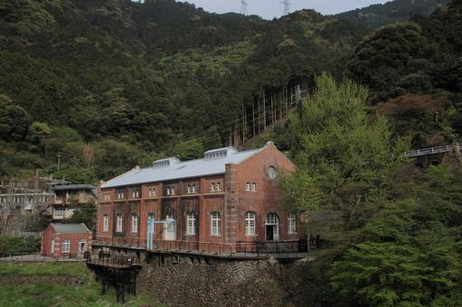 愛媛県別子銅山　旧端出場水力発電所 旧端出場水力発電所,端出場水力発電所,別子銅山の写真素材