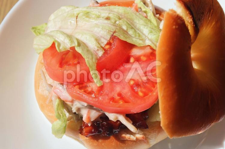 ハンバーガーのイメージ ハンバーガー,バーガー,カフェの写真素材