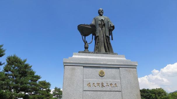 佐久間象山 銅像 川中島古戦場史跡公園 佐久間象山 銅像 川中島古戦場史跡公園 佐久間象山,銅像,松代藩の写真素材
