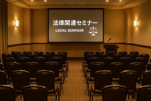 法律関連セミナーの会場 法律関連セミナーの会場の写真