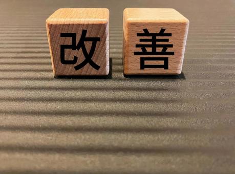 ビジネスで使える「改善」の文字 ビジネスで使える「改善」の文字 改善,改良,向上の写真素材