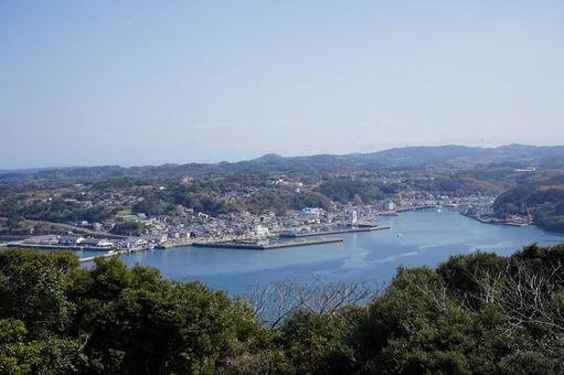 佐賀 呼子 呼子の町並み 遠景1 佐賀 呼子 呼子の町並み 遠景1 町並み,町,街の写真素材