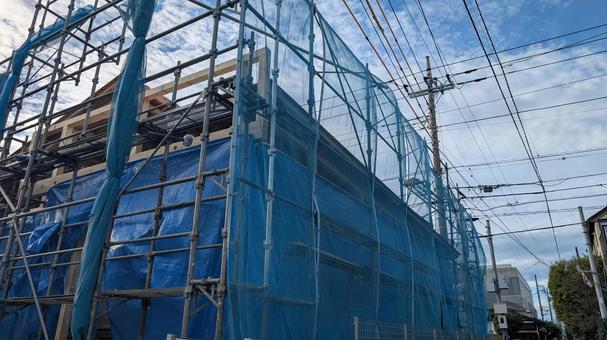 建設中の家 建設中の家 建設,建築,新築の写真素材