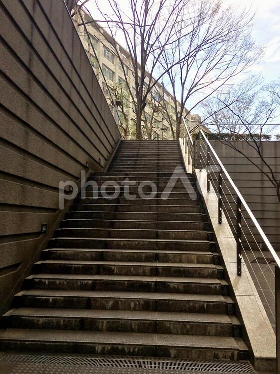屋外階段 階段,外,通勤の写真素材