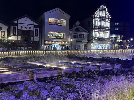 草津温泉の夜景9 草津温泉の夜景9の写真