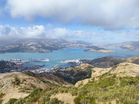 丘の上の景色 丘の上の景色の写真