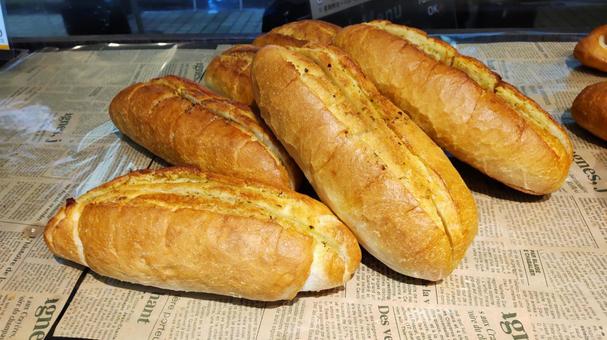 パン パン パン,食パン,コピースペースの写真素材