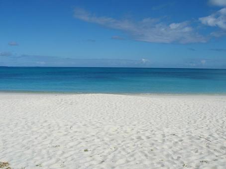 海と砂浜 海,ビーチ,空の写真素材