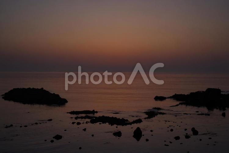 マジックアワーの海岸 自然,風景,海の写真素材