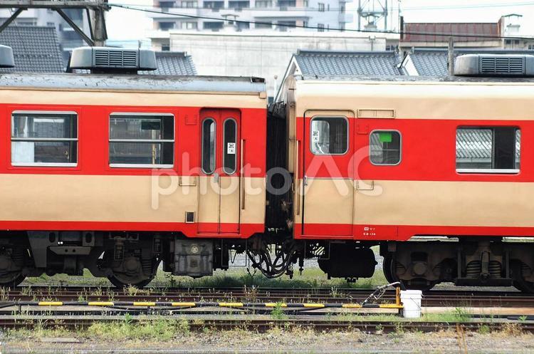 キハ６５　キハ５８ 鉄道,汽車,交通の写真素材