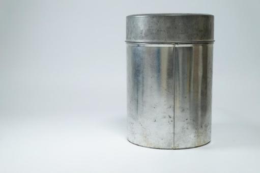 無地の金属キャニスター缶 無地の金属キャニスター缶の写真