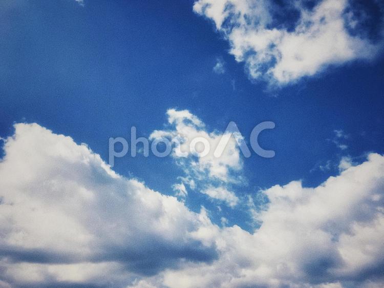 夏雲6 空,雲,夏空の写真素材