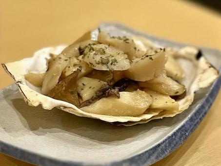 ホタテ・エリンギ バター醬油 バター醬油,ホタテ,帆立の写真素材