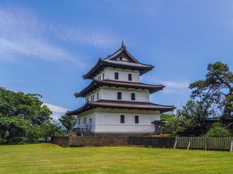 【北海道】松前町・松前城 【北海道】松前町・松前城 松前城,天守閣,松前町の写真素材