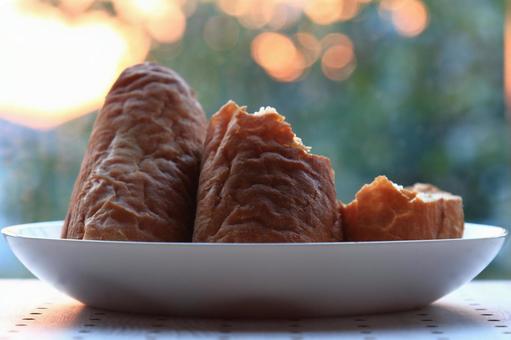 French bread and a morning glow window, JPG