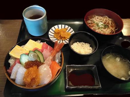 料理ーそばのセットメニュー 料理ーそばのセットメニュー そば,そばセット,日本そばの写真素材
