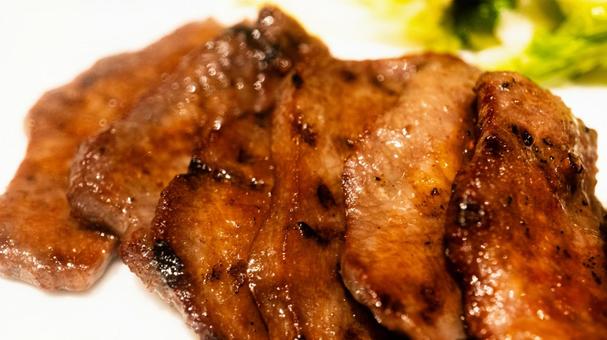 牛タン 牛タン 牛タン焼き,牛タン,タン塩の写真素材