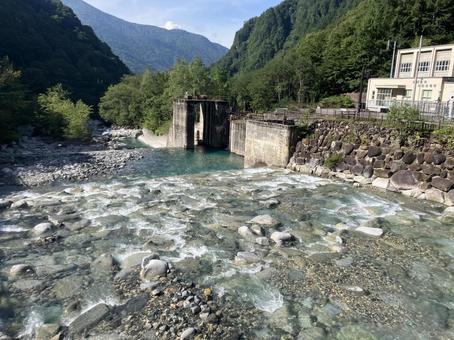 新穂高からの蒲田川2 北アルプス,新穂高,川の写真素材