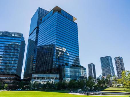 うめきた公園・大阪梅田周辺の都市風景 うめきた公園・大阪梅田周辺の都市風景の写真