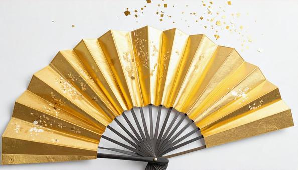金色の扇 金色の扇の写真