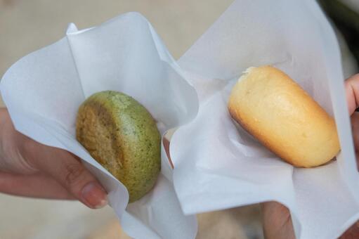 おやき おやき,食べ歩き,郷土料理の写真素材