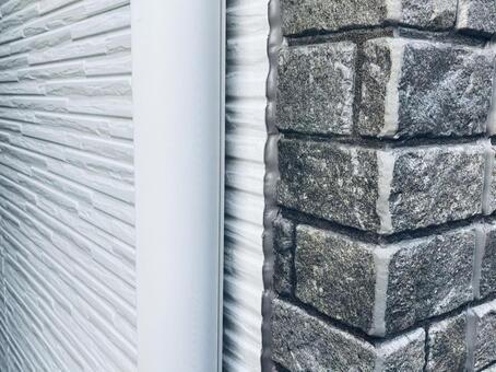 サイディング背景素材 サイディング,デザイン,模様の写真素材