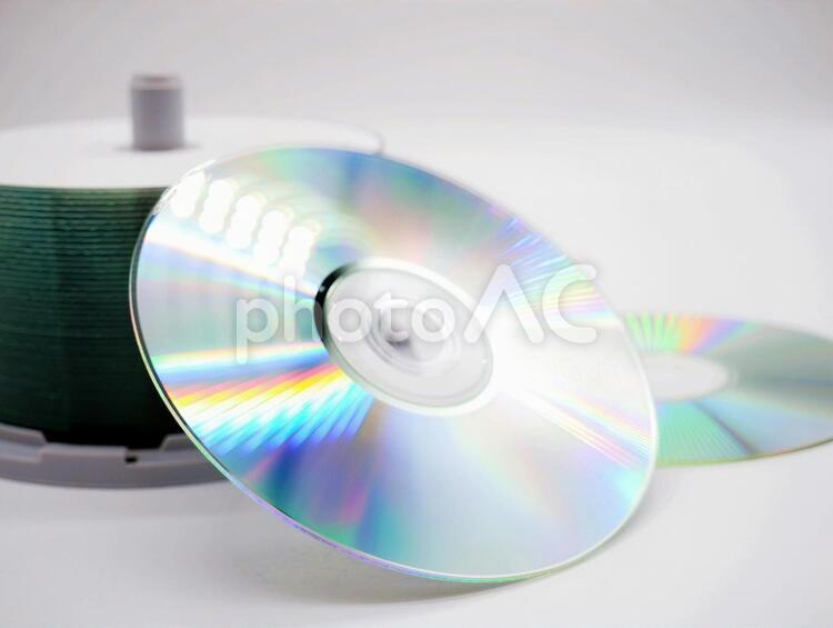 CDディスク・DVDディスク1 コンパクトディスク,記録メディア,記録媒体の写真素材