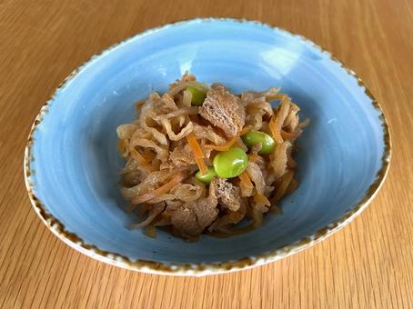 枝豆入り切り干し大根4 枝豆入り切り干し大根4 切り干し大根,おかず,枝豆の写真素材
