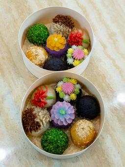 おはぎ おはぎ おはぎ,美味しい,可愛いの写真素材