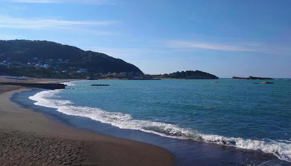 三浦半島の海と砂浜 三浦半島の海と砂浜の写真