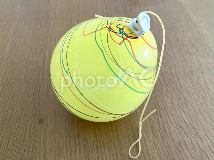 水風船　ヨーヨー　黄色 水風船,ヨーヨー,水の写真素材