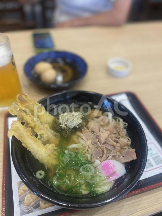 美味しい九州のうどん 九州,うどん,ごぼう天の写真素材