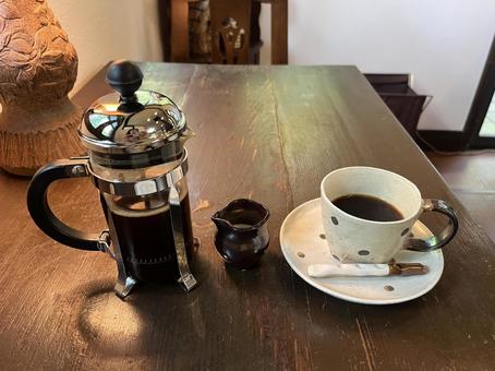 Photo, french press, coffee, cafe, 