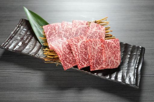 和牛 焼肉 ウチモモ ウチヒラ 黒毛和牛 焼肉,和牛,黒毛和牛の写真素材