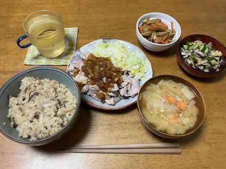 Photo, meal, set meal, luggage, 