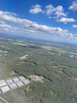 空の上から見た景色 空の上から見た景色の写真
