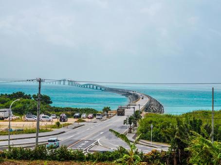 伊良部大橋 伊良部大橋 夏,海,橋の写真素材