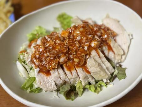 よだれ鶏 252 よだれ鶏 252 よだれ鶏,蒸し鶏,胸肉の写真素材