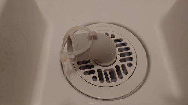 洗濯パン 洗濯パン,洗濯機,排水口の写真素材