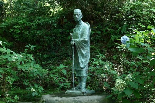 Photo, matsuo basho, oku no hosomichi, a haiku, 