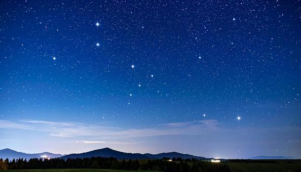星の綺麗な夜空 満点の星空 星の綺麗な夜空 満点の星空の写真